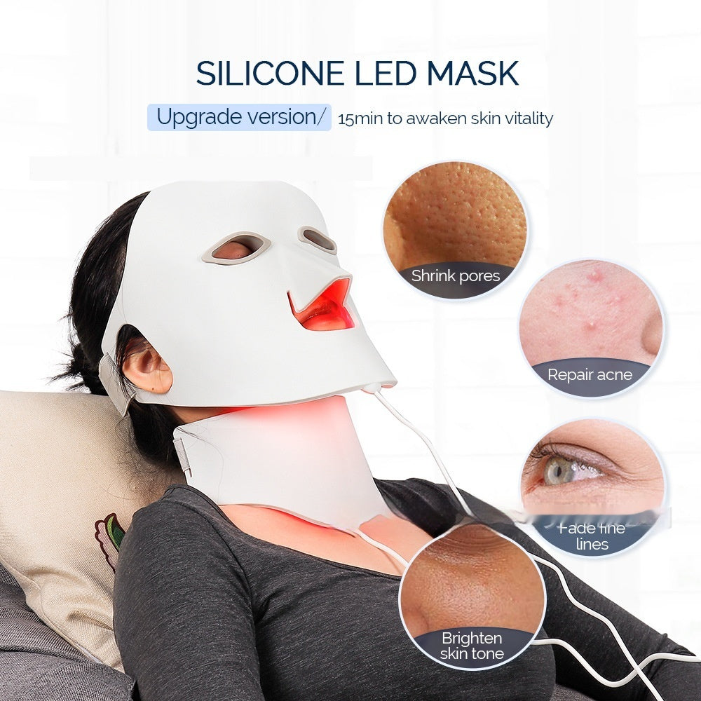 PureVivea™ GlowPro 7-Color LED Therapy Mask | Flexible Silicone Shield