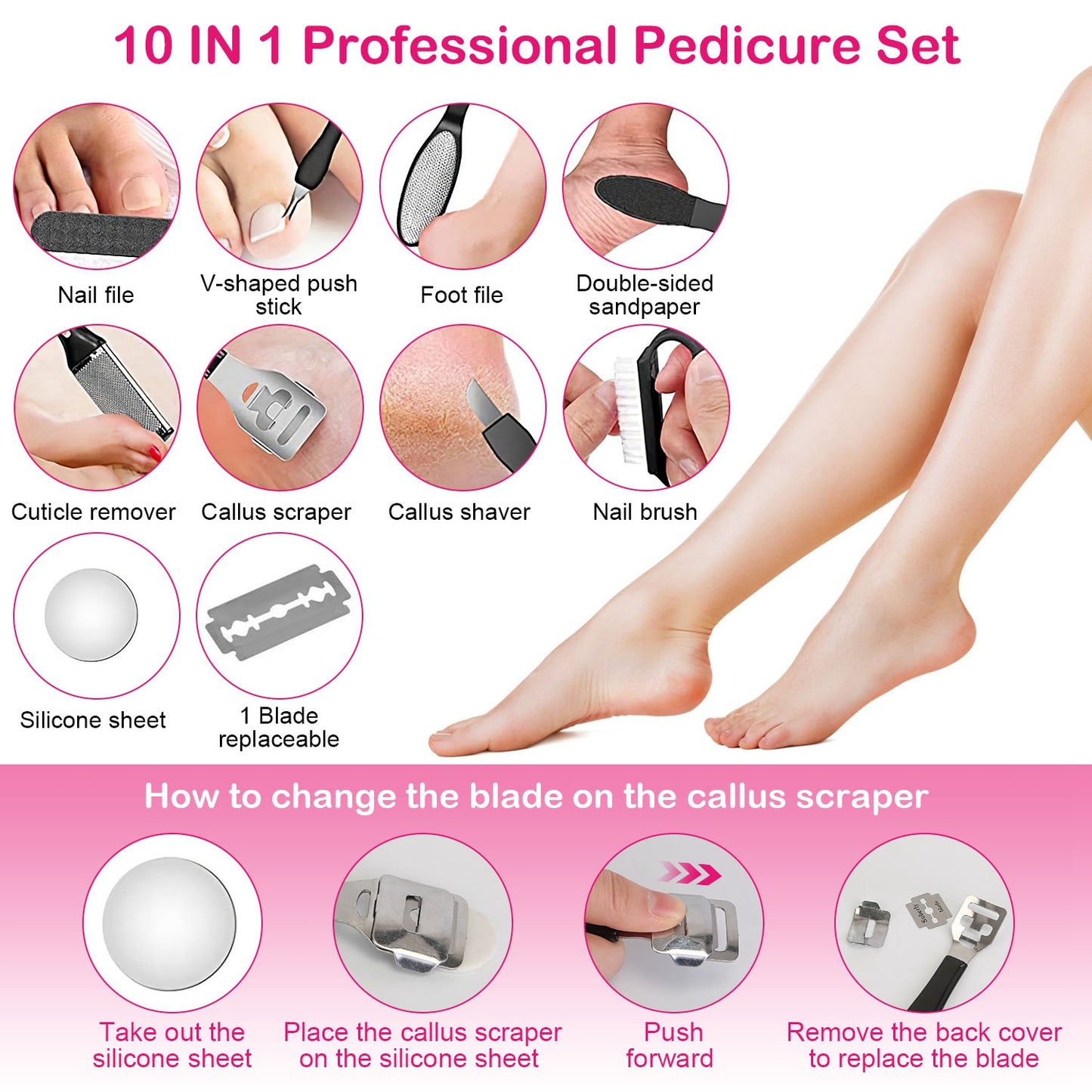 PureVivea™ Pro Vacuum Callus Remover | Mess-Free Electric Pedicure Tool